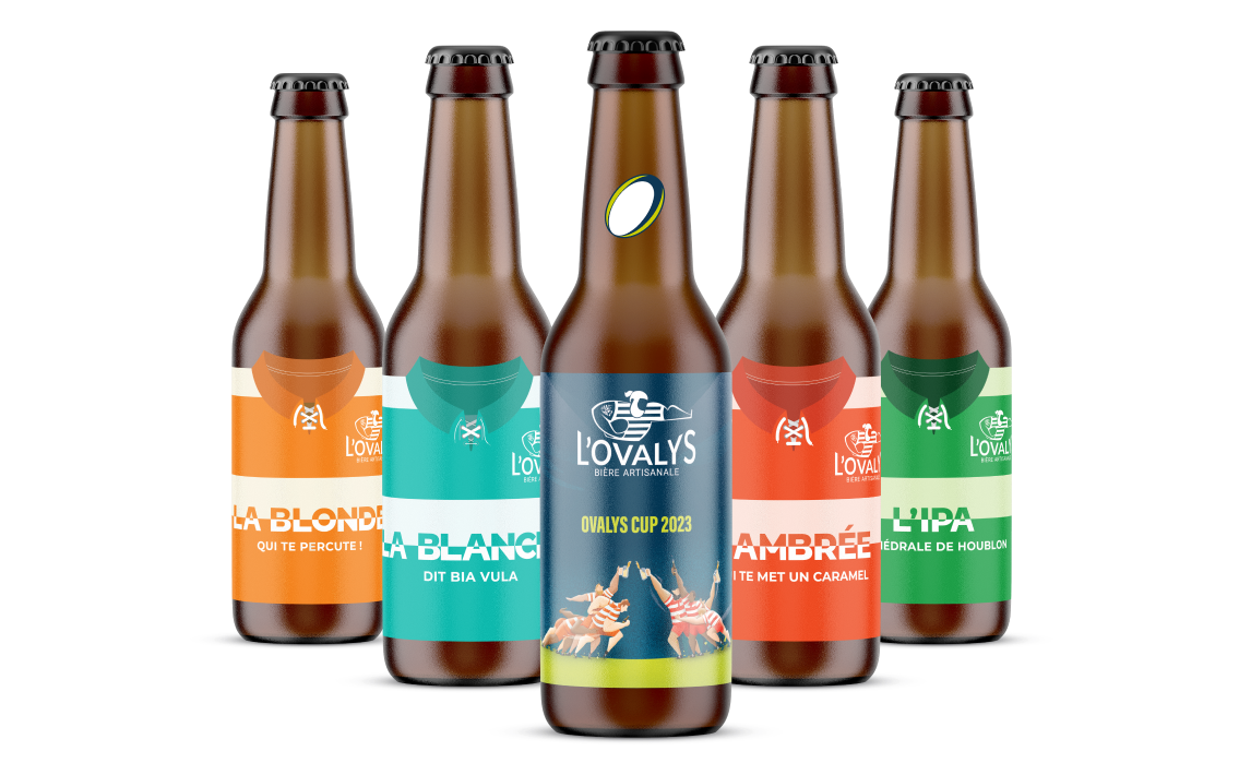 gamme de bières l'ovalys